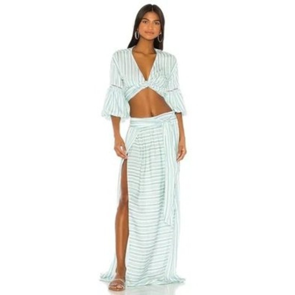 Agua Bendita X REVOLVE Amaia Maxi Skirt & Angie Top Matching Set Pool Womens S